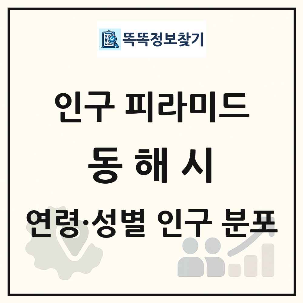 동해시 인구 피라미드 링크 그림